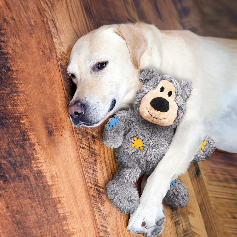 KONG Wild Knots Bear & Signature Balls (2 Pack) - Soft Bear Chew Toy with Rope Interior - Durable Dog Balls for Fetch - for Large Dogs - Image 2